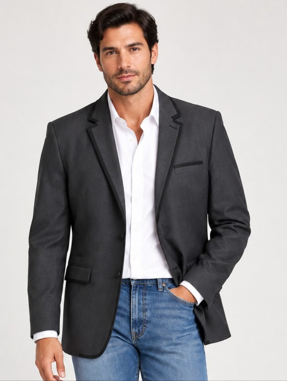 The Original Ben Sherman Formal Sheep Wool Blend Single-Breasted Jacket Large